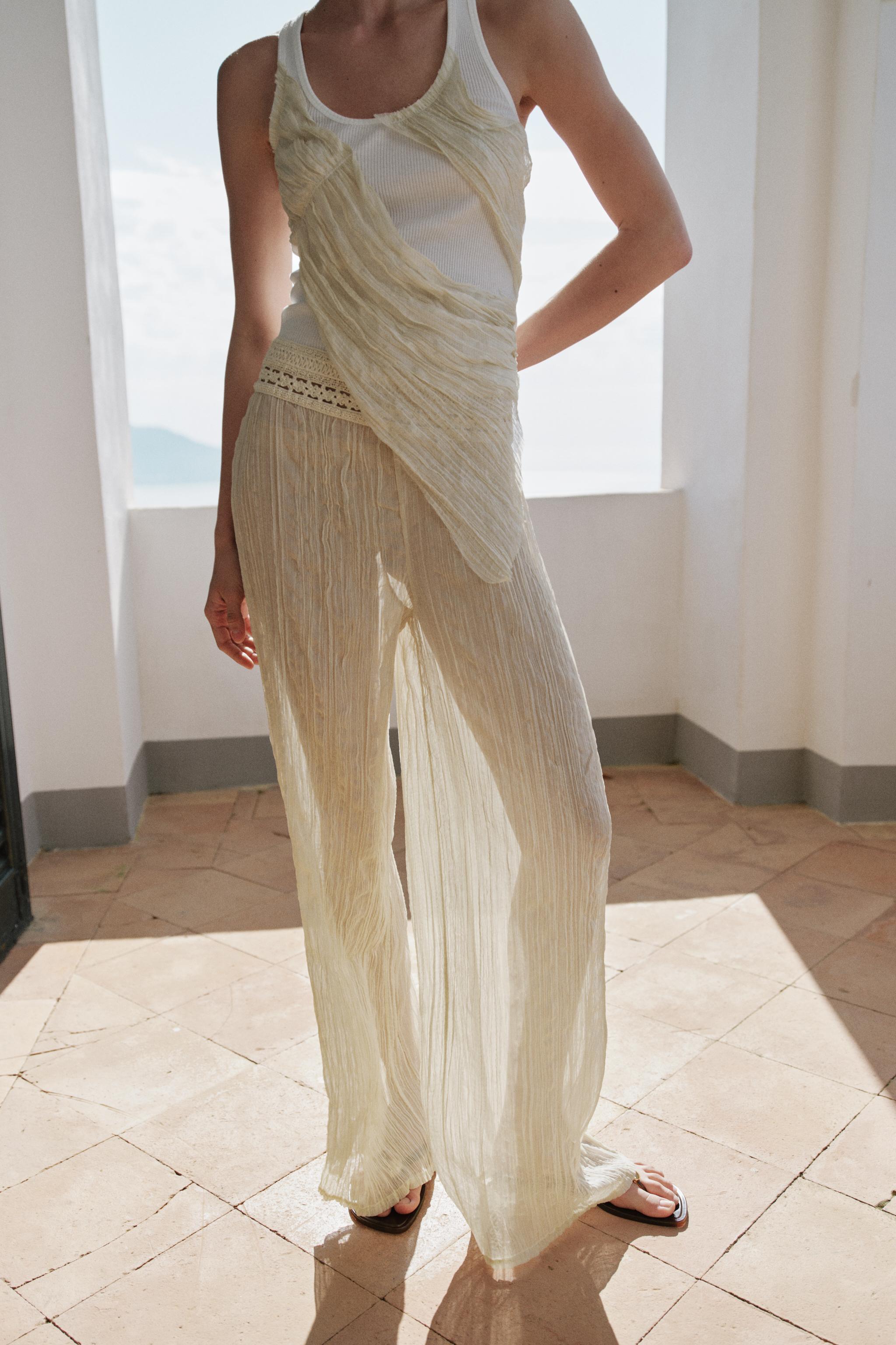 CROCHET COMBINATION PANTS